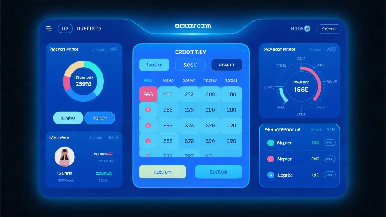 开奖中心数据看板示意图